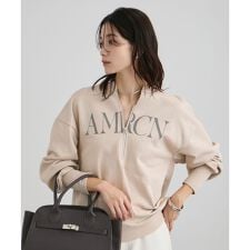 【Americana（アメリカーナ） for SALON】ロゴジップスウェット