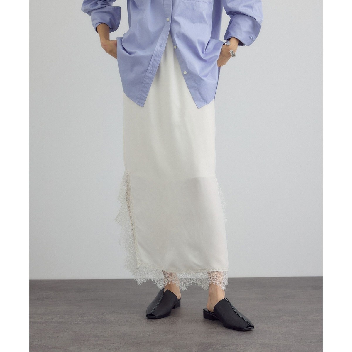 モヘアMIXポプリン2WAYスカート | ノーブル(Noble) | マルイウェブチャネル