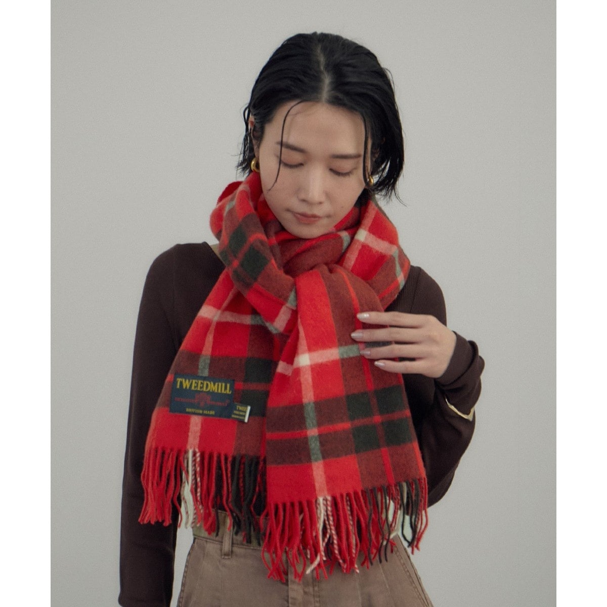 BASOLマフラーニットキャップ＆アームウォーマー | アダムエロペ(ADAM