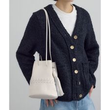 【W S（ドゥーブル）】レザードロストミニバッグ