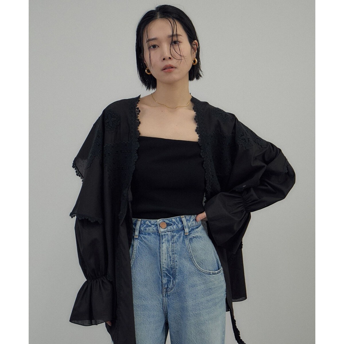 BOWTE/バウト 別注 ギンガムチェック フリルブラウス | イエナ(IENA