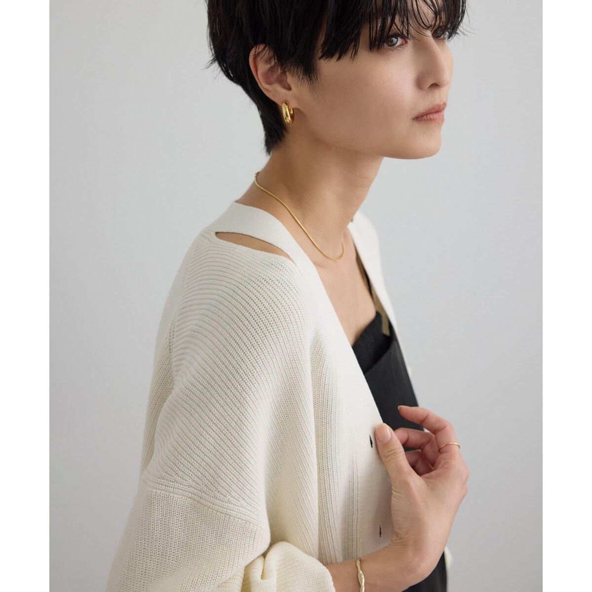 ドライコットンVネックカーディガン | イエナ(IENA) | マルイウェブ