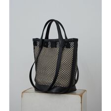 【W S（ドゥーブル）】ダブルハンドルメッシュトート