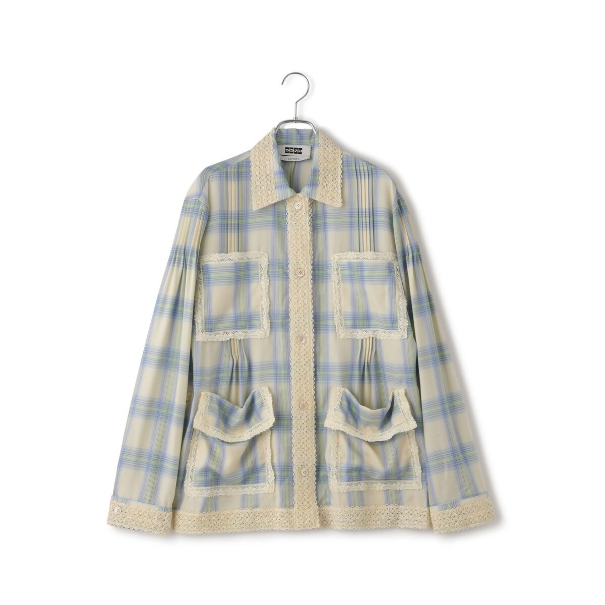 [�}���C]�yJ'aDoRe�E�ꕔ�X�܌���z�yEENK�i�C���N�j�zLace Trim Shirts with P/�T���� �A�_�� �G ���y�iSALON adam et rope' �j �u���[�n(46)
