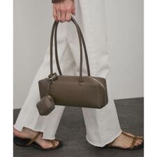 ミニポーチ付きスプリットレザーワイドバッグ / 追加