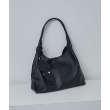 【WEB限定】【W S（ドゥーブル）】チャーム付きナチュラルレザートート