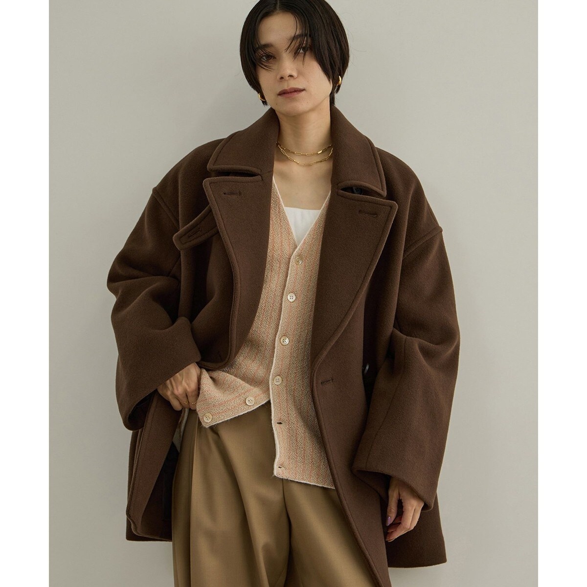 WEB限定】FABRICA ダブルクロスPコート | サロン アダム エ ロペ(SALON
