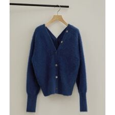 フォックスカシミア2WAYVネックカーディガン