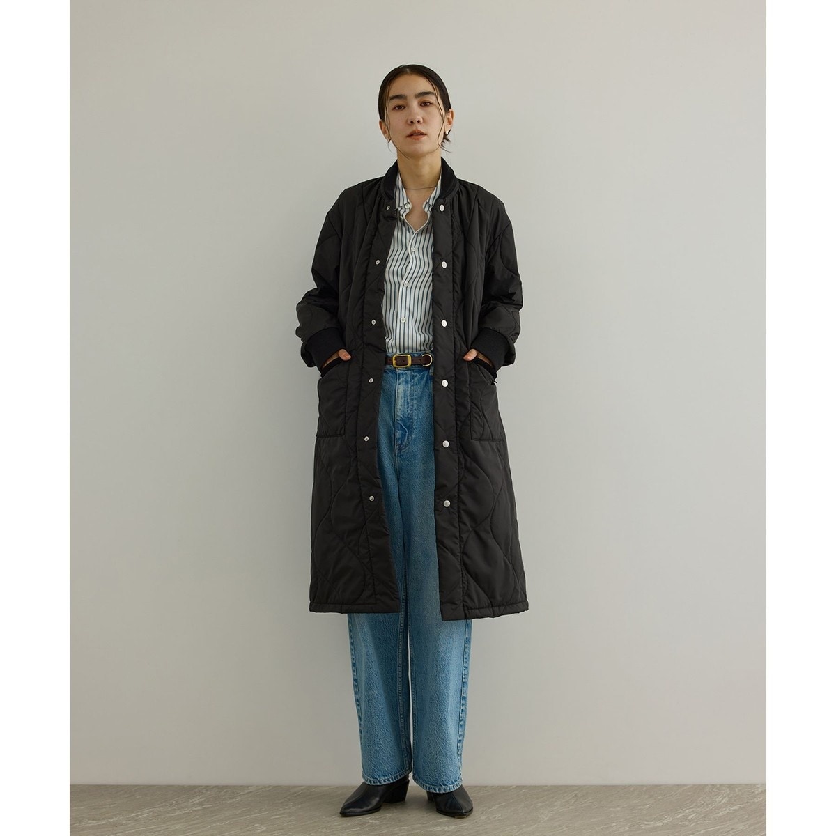LAVENHAM（ラベンハム） for SALON】LONGLINE BOMBER キルティングロ