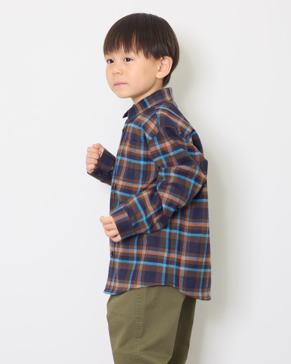 チェックネルシャツ