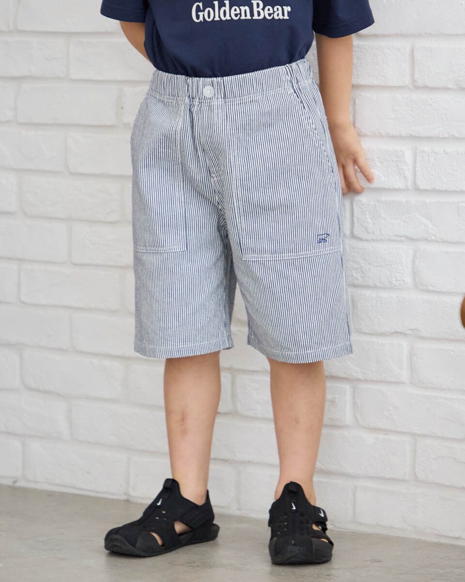 SoloIst. カットオフ ヒッコリー ハーフパンツ ヒッコリーハーフパンツ | ゴールデンベア(GOLDENBEAR) | マルイウェブ