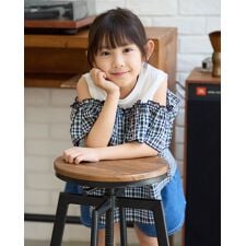 ゴールデンベア(GOLDENBEAR)のGBチェックオフショルチュニック