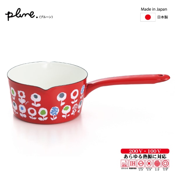 豊琺瑯】 「Plune.」プルーン ホーローミルクパン15cm（両利き用） | Hi！ダリ(Hidari) | YTK1000-001 |  ファッション通販 マルイウェブチャネル