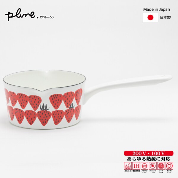 【豊琺瑯】 「Plune.」プルーン ホーローミルクパン15cm（両利き用） | Hi！ダリ(Hidari) | YTK1000-001 |  ファッション通販 マルイウェブチャネル