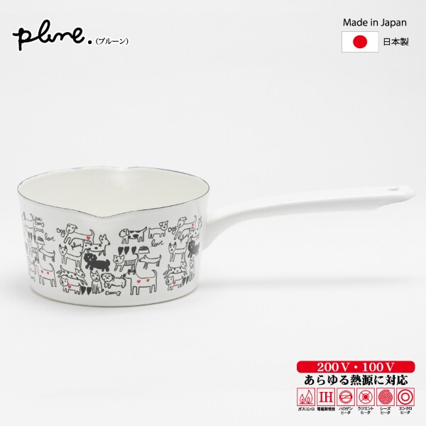 豊琺瑯】 「Plune.」プルーン ホーローミルクパン15cm（両利き用） | Hi！ダリ(Hidari) | YTK1000-001 |  ファッション通販 マルイウェブチャネル