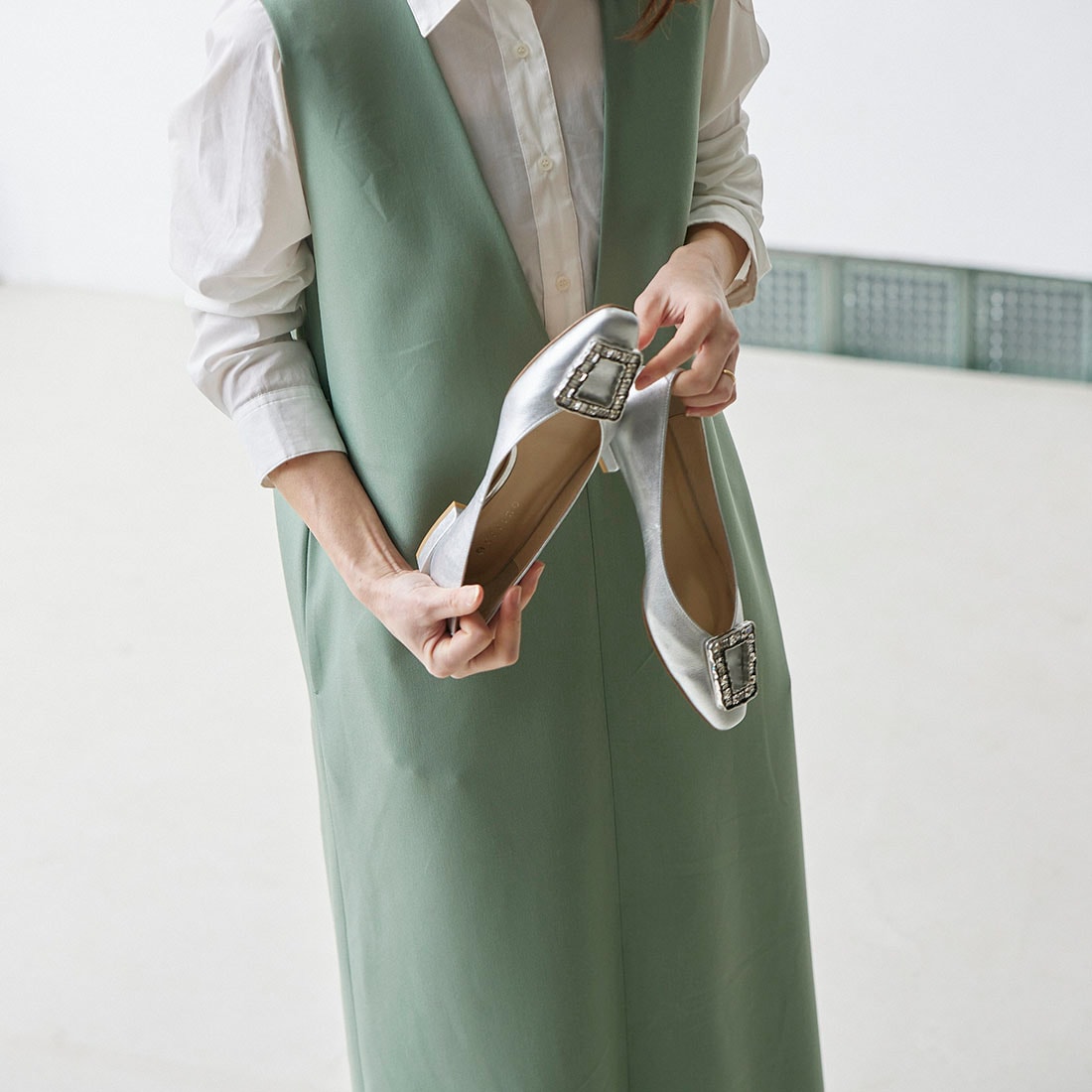 carino☆スクエアビジューパンプス☆ calf32055_bl_01.jpg