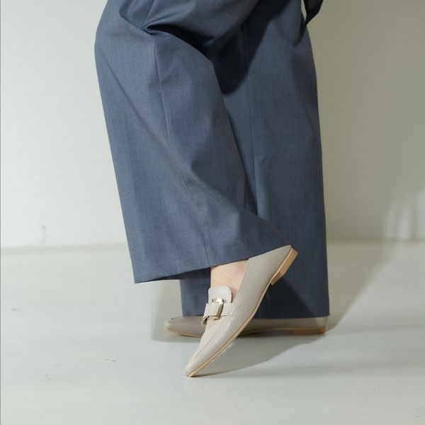 【レイン対応】バックルローファー