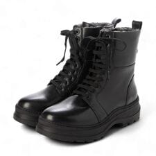 厚底レースアップブーツ