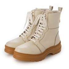 厚底レースアップブーツ