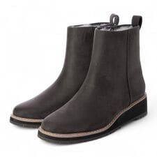 【レイン・スノー対応】ウエッジヒールショートブーツ