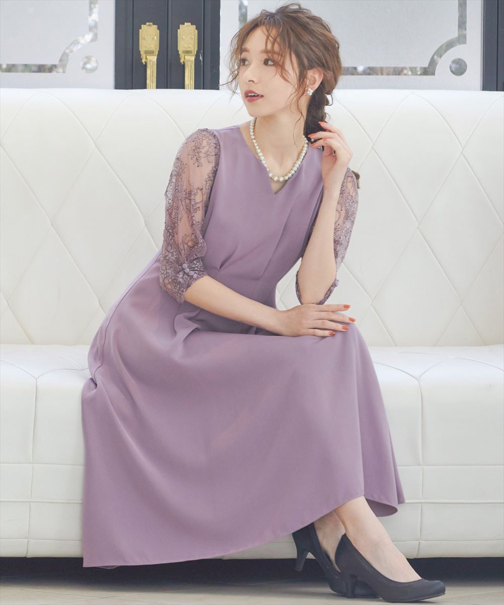 【着用一回のみ】 LEJA ラメ混ツイードパーティードレス L03701EW00215_fw_thumbM.jpg