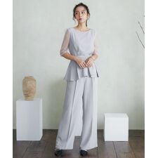 セットアップパンツドレス
