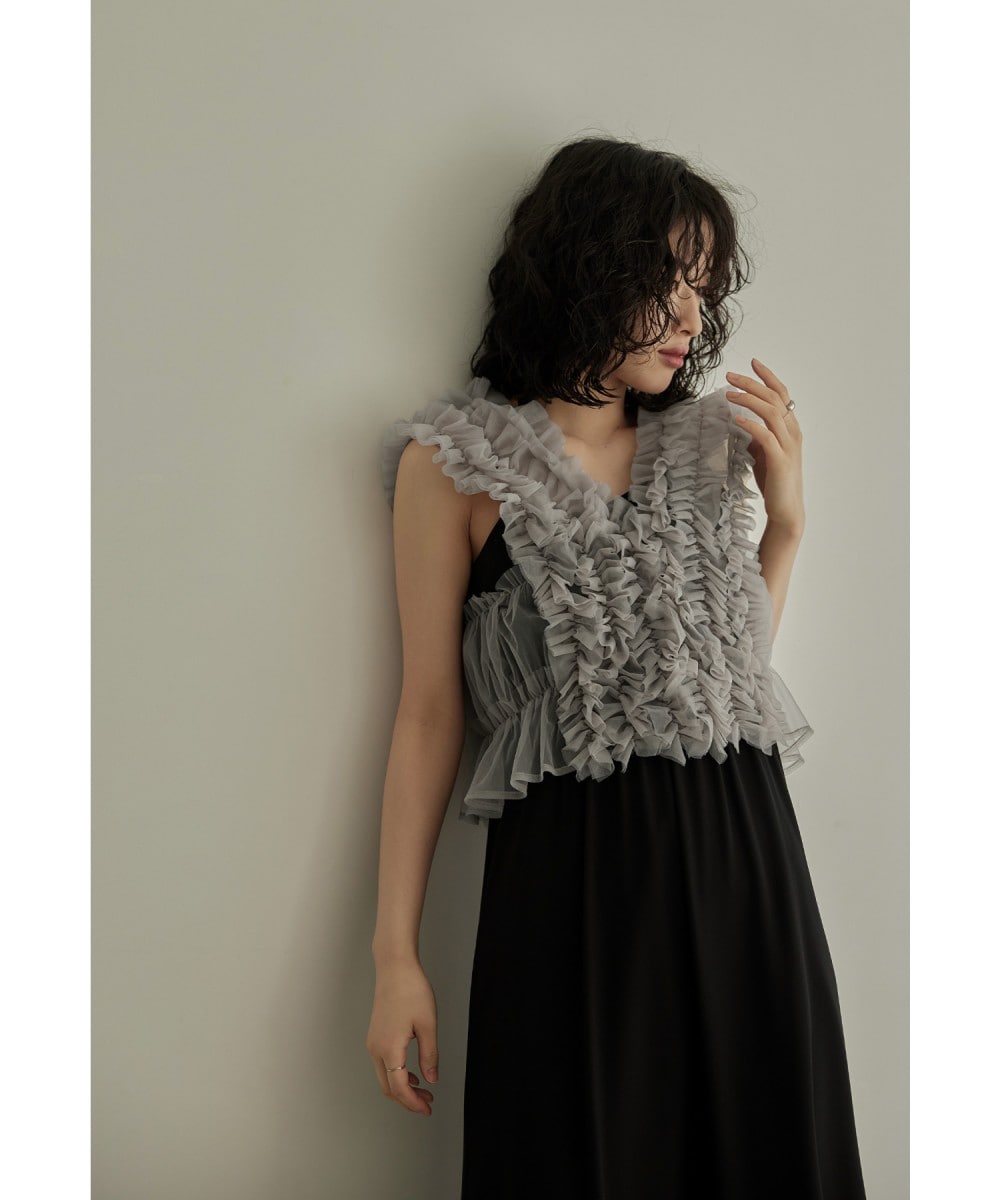 チュールフリルベスト | ニアナ(niana) | マルイウェブチャネル