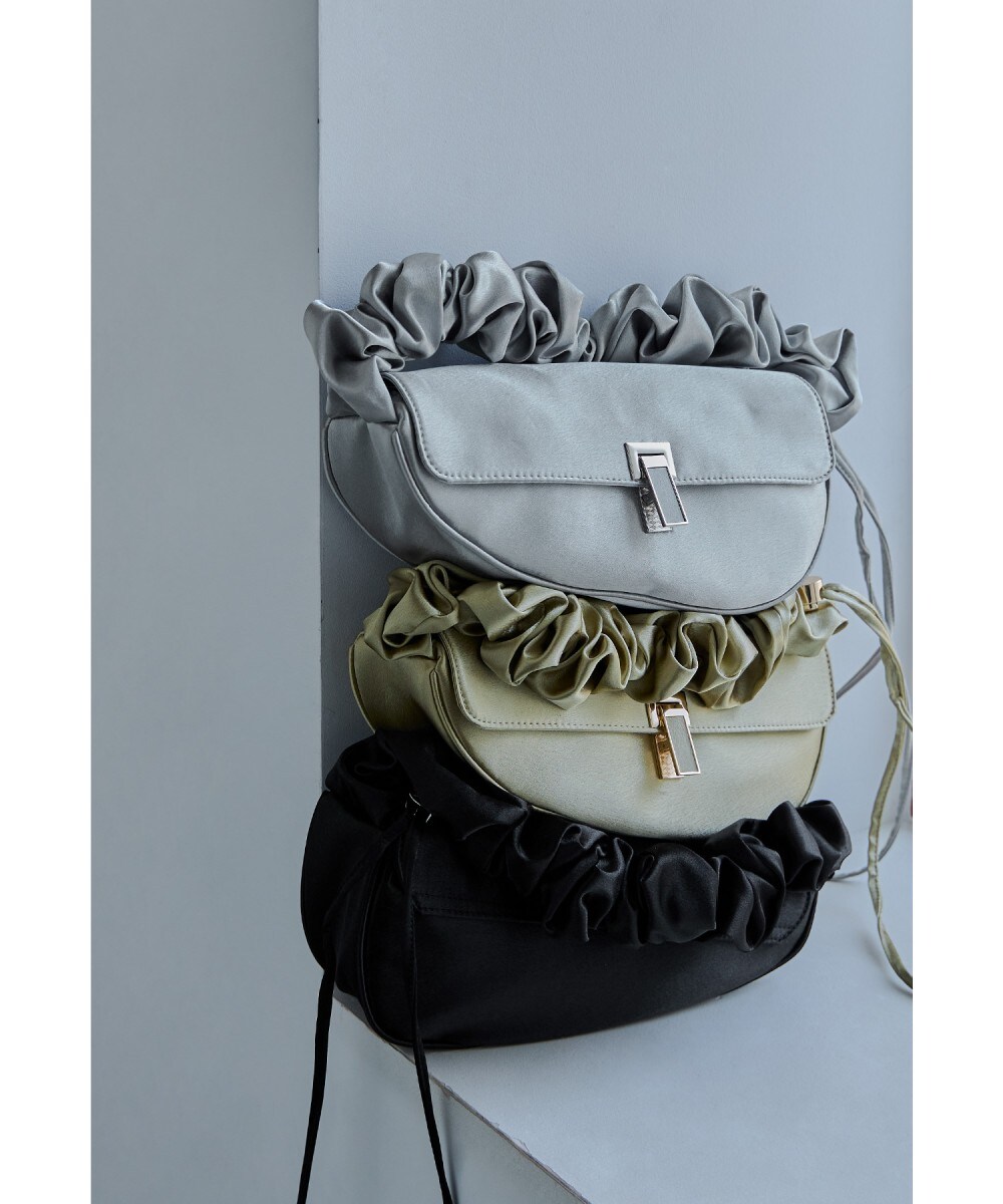 サテンフリルハンドルバッグ | ニアナ(niana) | マルイウェブチャネル