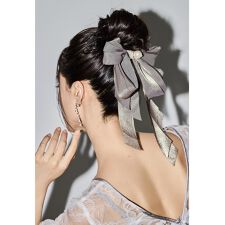 パールサテンビッグリボンバレッタ