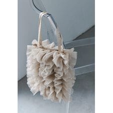ラメフリルトートバッグ