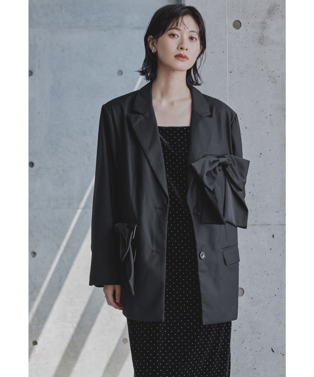 ANDRESD ボクシーレイヤードチュールジャケットS【⚠️25日まで限定価格⚠️】 ANDRESD アンドレスド ボクシーレイヤードチュールジャケット