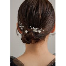 パールフラワーモチーフヘアピン3本セット