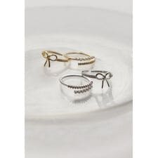 リボンパールリング 2点セット