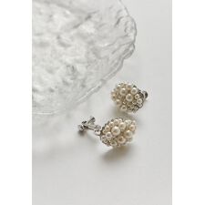 オーバルパールイヤリング