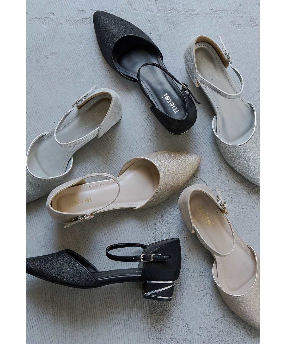 ラメチャンキーヒールパンプス | ニアナ(niana) | マルイウェブチャネル