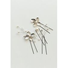 メタルフラワーモチーフヘアピン4本セット