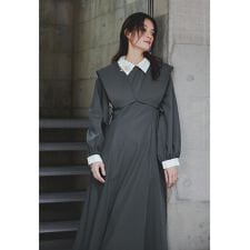 レイヤードシャツワンピース