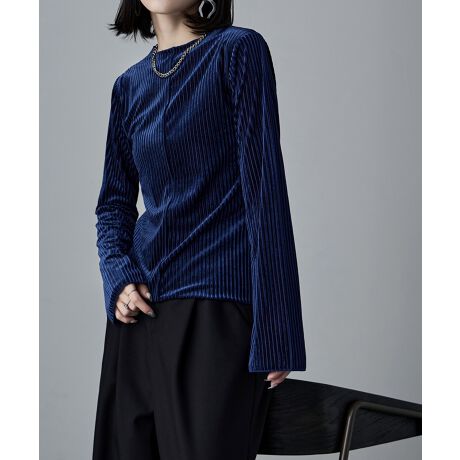 Vintage シアー タイダイ リブ トップス 引っ掛かり 