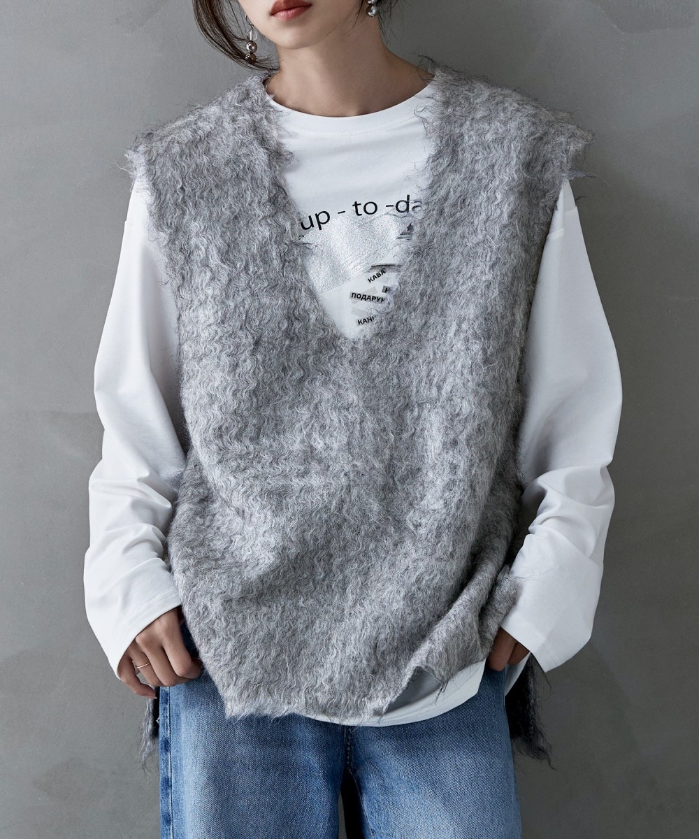 【完売品】プードルエアリーコート(グレー) 完売品】プードルエアリーコート(グレー)スナイデル今期コート