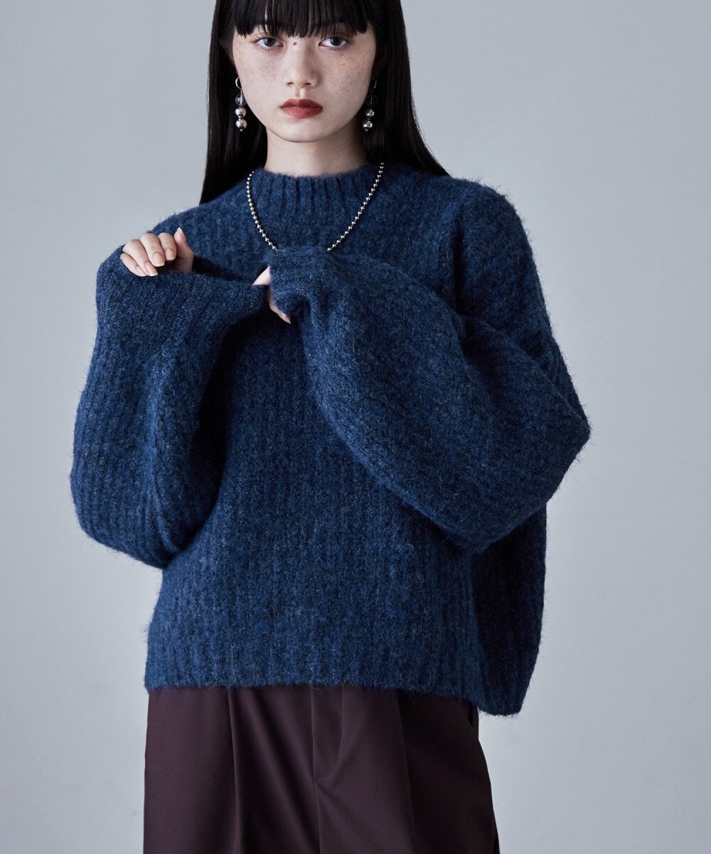 プリーツハーフスリーブニット （ニット・セーター）｜LANVIN en
