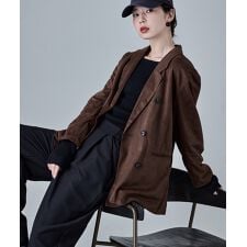 エトル(etoll.)のスエードテーラードジャケット