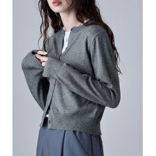 クルーネックカーディガン