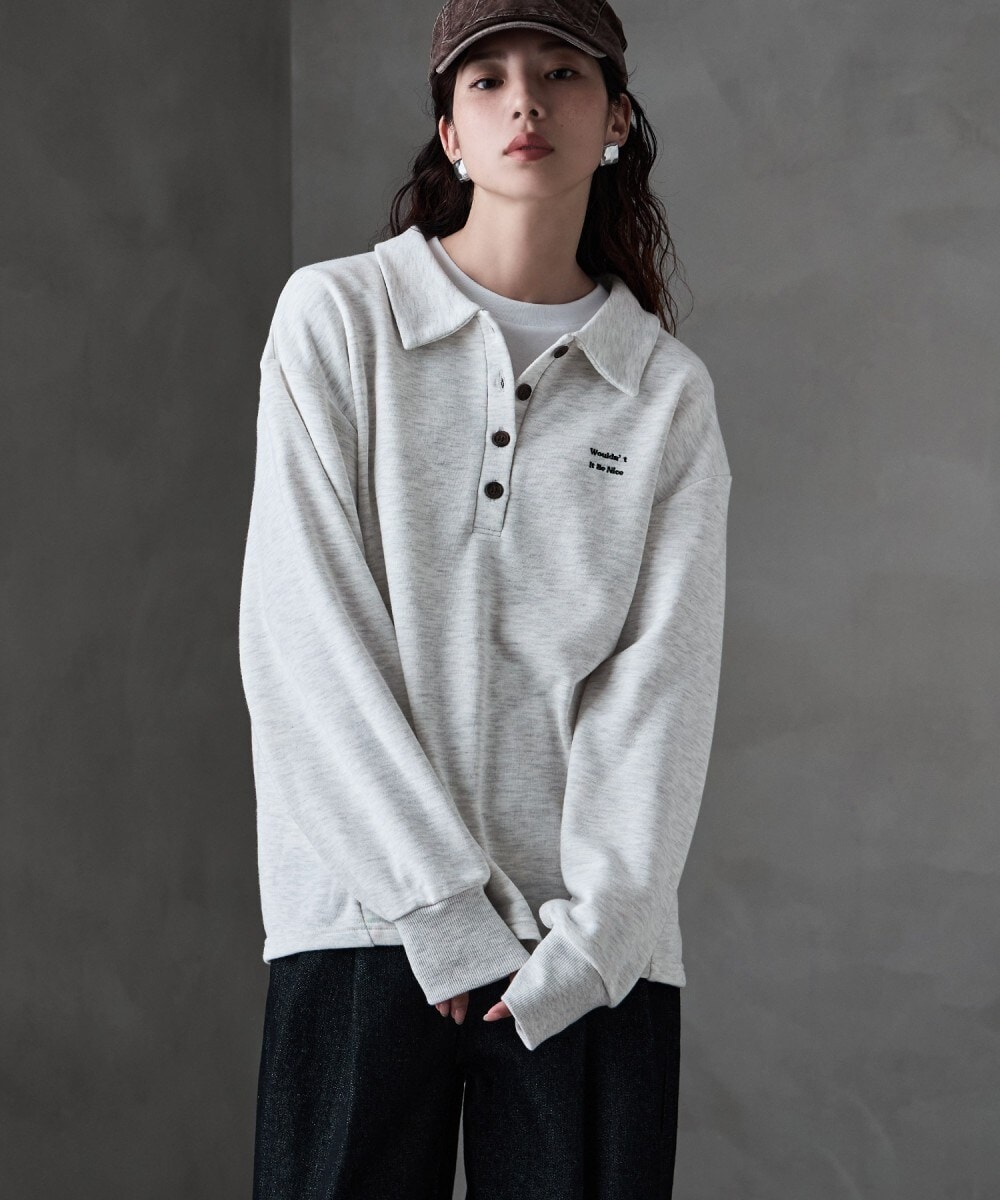 WEB限定カラー】Lily Bearポロスウェット | リリーブラウン(LILY BROWN