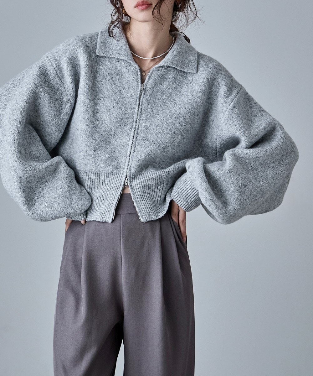 エトル（etoll．）/ダブルジップニットカーディガン ダブルジップニットカーディガン | エトル(etoll.) | マルイウェブチャネル