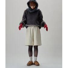 裏起毛コーデュロイハーフパンツ