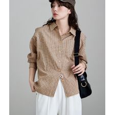 チェック柄レギュラーシャツ