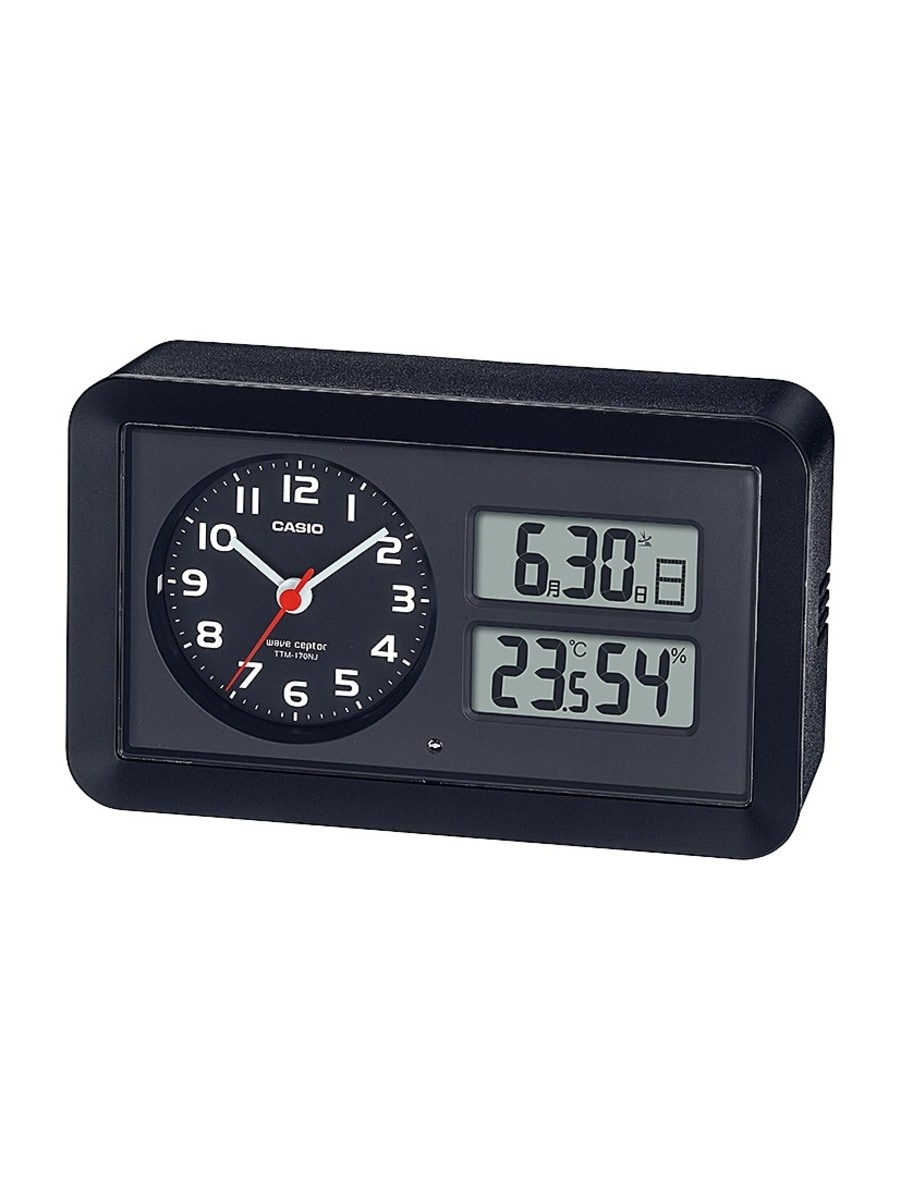 CASIO 電波デジタル置時計　目覚まし時計　シルバー　DQD-851J-8JF カシオ 目覚まし時計 デジタル シルバー DQD-851J-8JF | カシオ