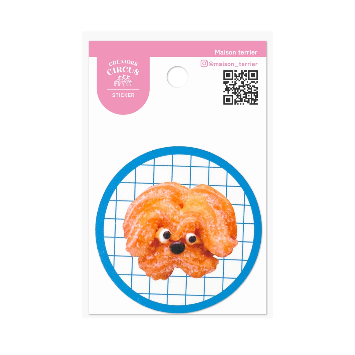 [�}���C]�N���G�C�^�[�Y�T�[�J�X �X�e�b�J�[ french cruller dog/�t�����e�B�A�iFRONTIER�j french cruller dog