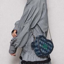 ジュエティ(jouetie)の【jouetie/ジュエティ】ハートチャーム付 JJツィード　ミニハートショルダーバッグ