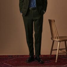 【Sサイズ～】ドビーキャラメルコールスラックス